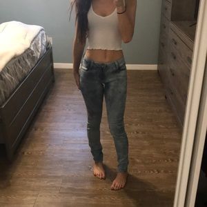 Acid Wash Stretchy Pants